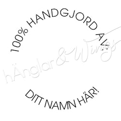 PERSONAL - 001 - Round - 100% Handgjord av