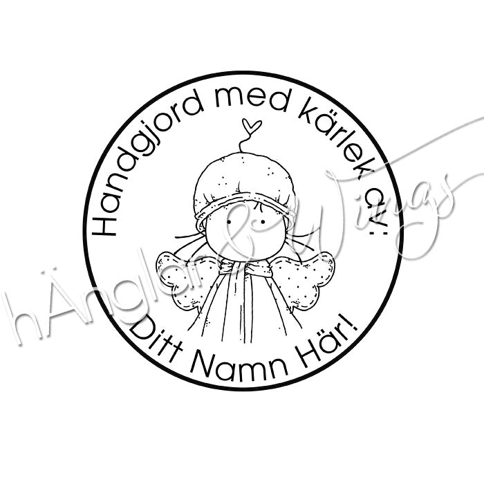 PERSONLIG - 132  Rund - Handgjord hÄnglatjej