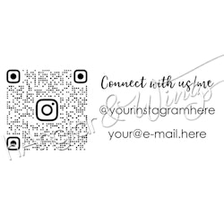 PERSONLIG - 260  Instagram QR-code - Connect with (English)