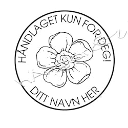PERSONLIG - 279  Håndlaget Blomst (NORSK)