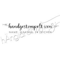 PERSONLIG - 307  Handgestempelt von  (TYSKA)