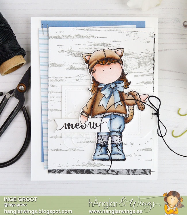 RETIRED - Clear Stamps - Kattflicka / Catgirl - A7