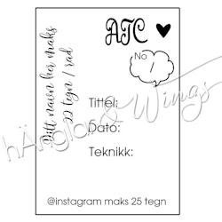 PERSONLIG - 317  ATC Skrivstilsnamn på sidan (NORSK)