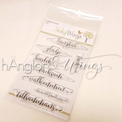 UTGÅTT - Clear Stamps - Längtar Script
