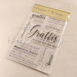 RETIRED - Clear Stamps - Mer Grattis