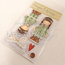 RETIRED - Clear Stamps - JulhÄnglar / Christmas hAngels  (will be retired!)