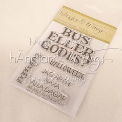 Clear Stamps - Stora Texter Halloween  A7