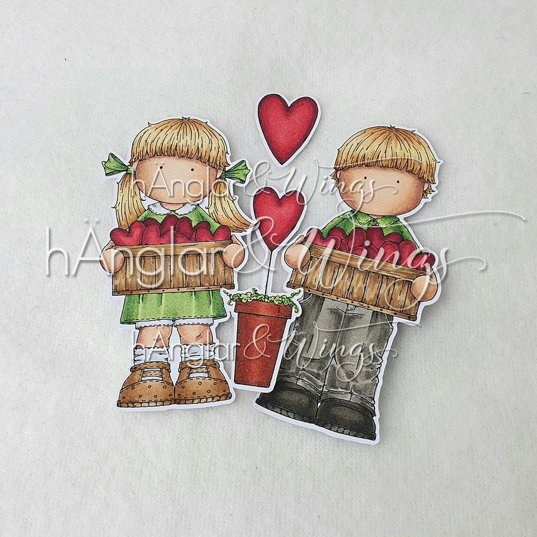 Clear Stamps - Hjärtan i Låda / Hearts in a box
