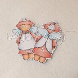 Clear Stamps - Retro - Fram & Bak-hÄngla A7