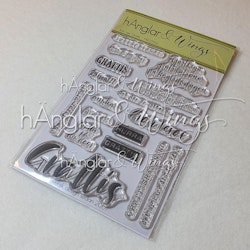 RETIRED - Clear Stamps - Ännu mer Grattis / Even more Congratulations