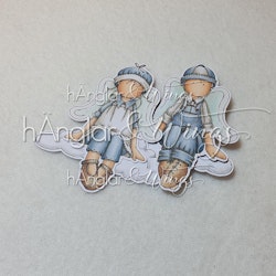 Clear Stamps - Uti det blå hÄnglar / Up in the blue hAngels