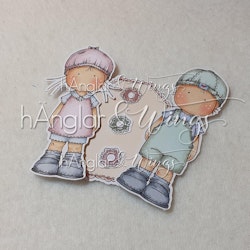 Clear Stamps - Stora Etikettkids / Large Label Kids