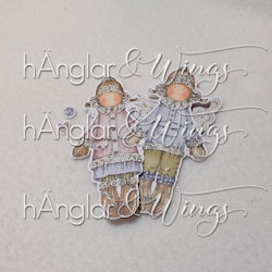 Clear Stamps - Långa snöhÄnglar / Tall SnowhAngels