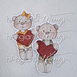 Clear Stamps - Smånallar / Teddy Bears (limited quantity)