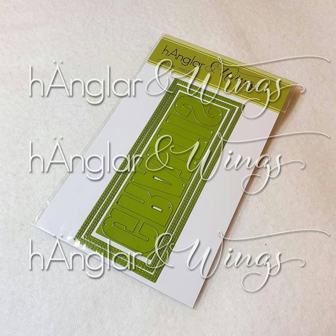 RETIRED - Dies - Grattis-block / Congratulation block